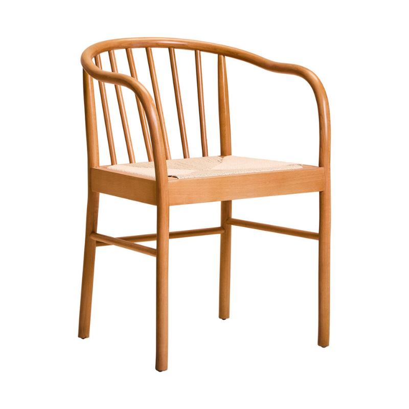 Cebu Natural Rope and Beech Wood Chair – Handwoven Texture with Modern Organic Style