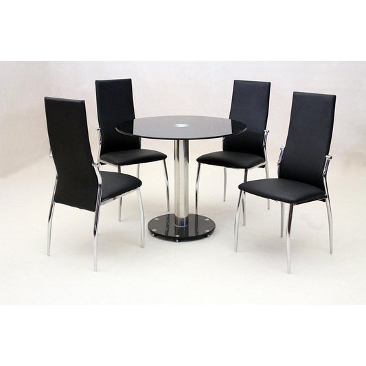 Alonza Black Dining Table-Dining Tables-Heartlands Furniture-