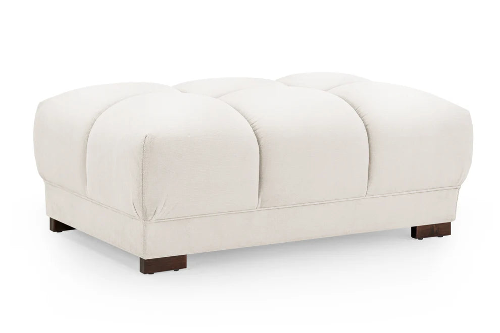 Azzuro Sofa Cream Footstool – Versatile Comfort with Elegant Style
