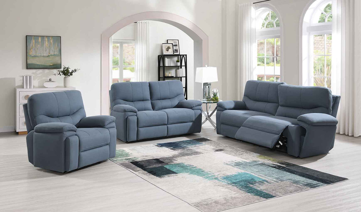 Quantum Midnight Grey Lifestyle Sofa Set | 3+2+1 Modern Fabric Suite with i-Table