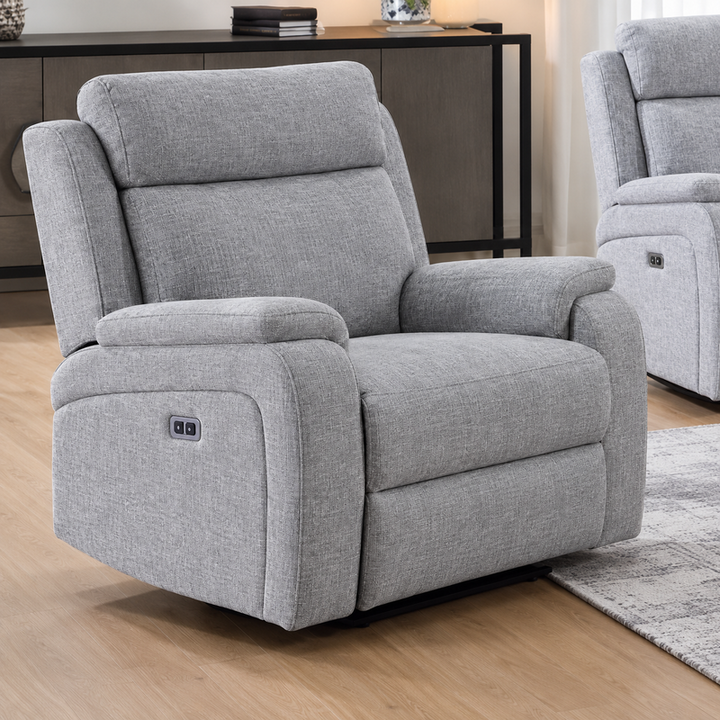 Banbury Silver Fabric Armchair | Modern Upholstered Chair
