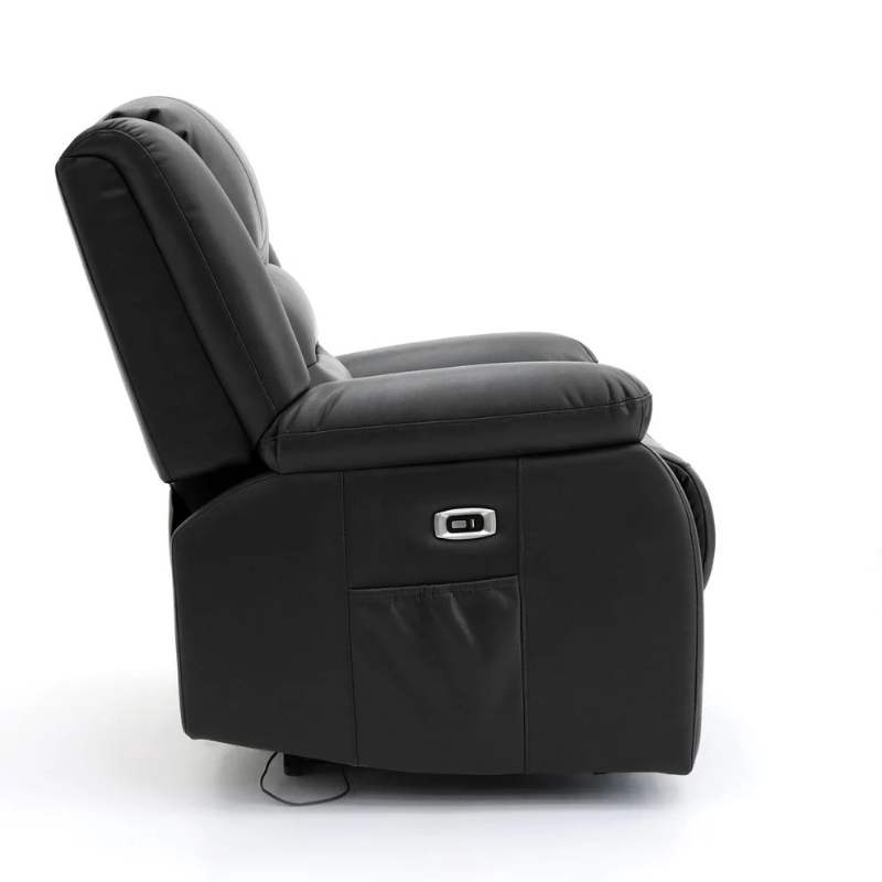 Alva Electric Recliner Armchair – Black | Sleek Modern Recliner