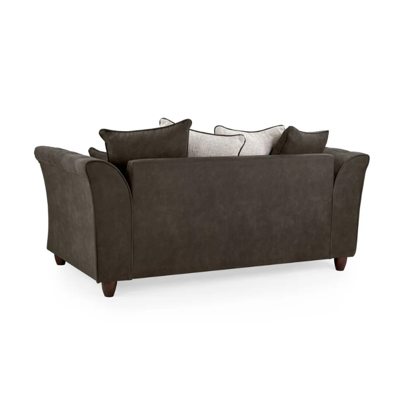 Bella Grey 2 Seater Sofa – Compact Modern Couch with Soft Fabric Upholstery