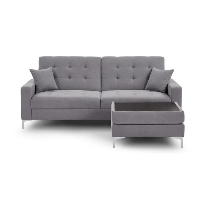 Brook Grey Universal Corner Sofa Bed – Reversible Chaise & Modern Pull-Out Bed
