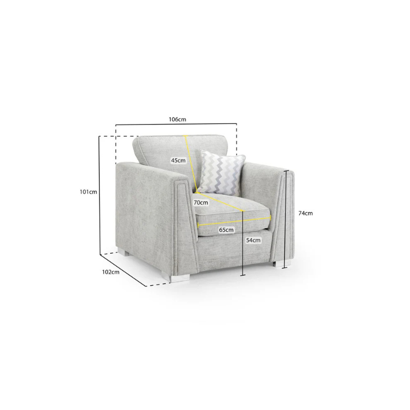 Cony Sofa Grey Armchair