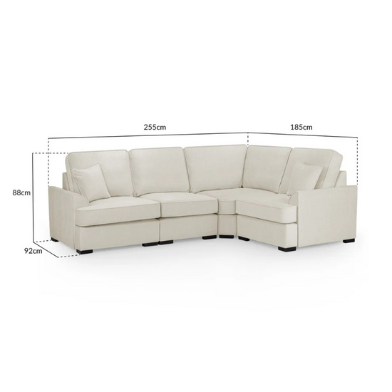 Funk Universal Corner Sofa Beige – Reversible Chaise Sectional for Modern Living Rooms