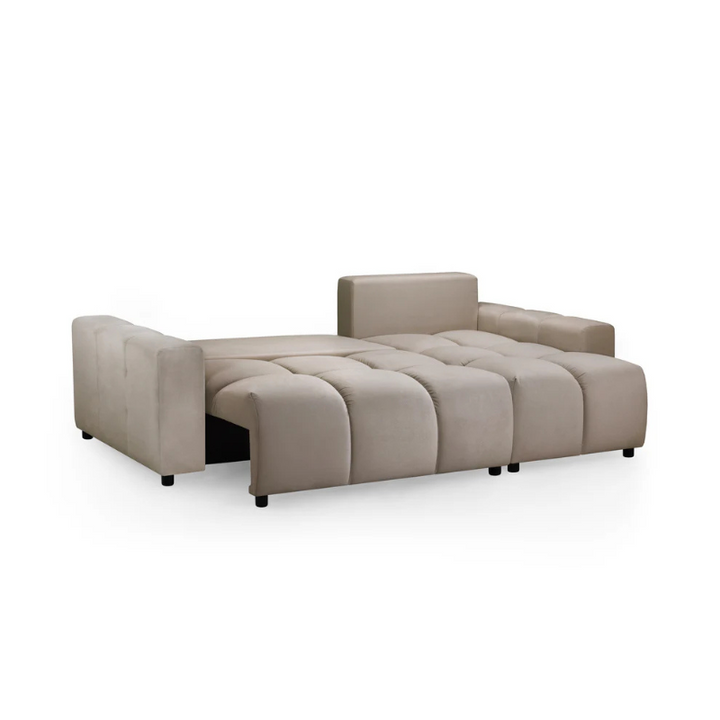 Luki Sofabed Mocha Universal Corner – Stylish & Practical Corner Sofa Bed