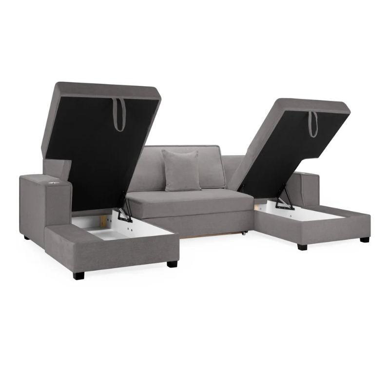 Milan Sofabed Grey Universal Corner – Modern, Comfortable & Versatile
