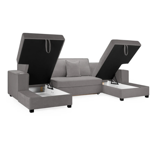 Milan Sofabed Grey Universal Corner – Modern, Comfortable & Versatile