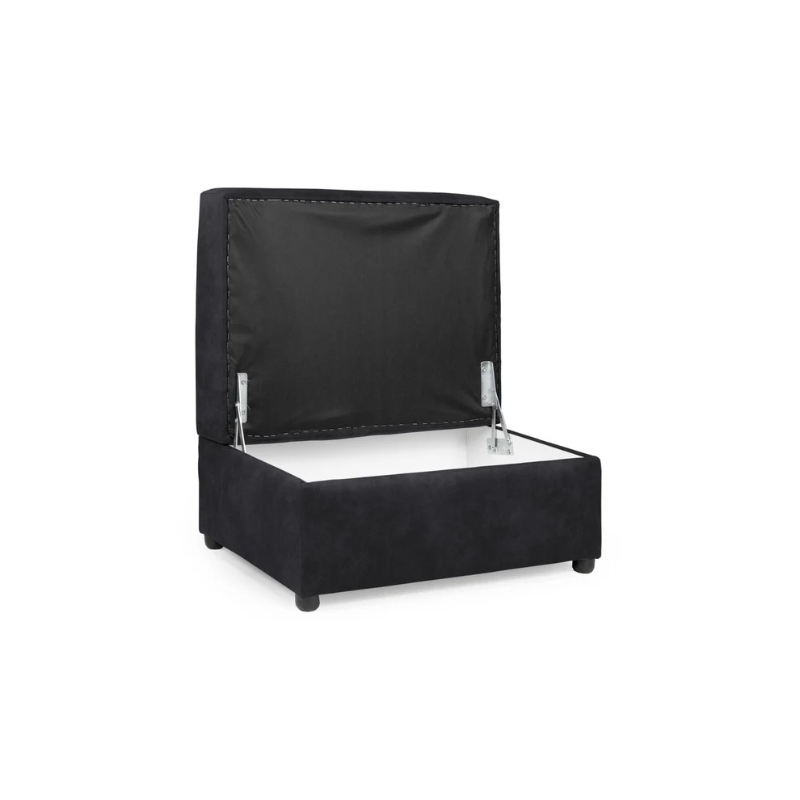 Oakland Sofa Charcoal Footstool – Practical Comfort with Classic Style