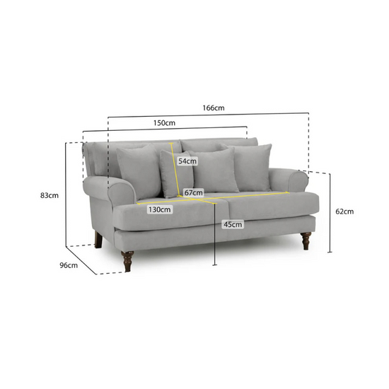 Summer Sofa Beige 2 Seater – Effortless Comfort with Contemporary Style