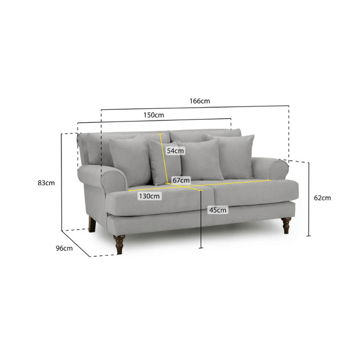 Summer Sofa Beige 2 Seater – Effortless Comfort with Contemporary Style