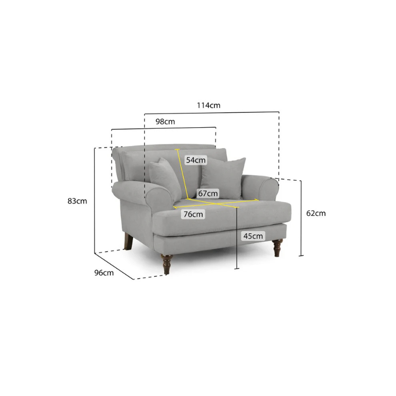 Summer Sofa Beige Armchair – Modern Comfort in a Compact Design