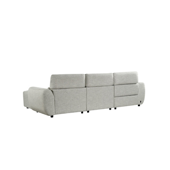 Turin Electric Recliner Sofa Silver Left Hand – Contemporary Comfort with Effortless Reclining