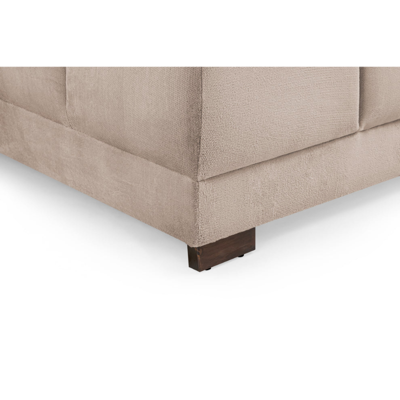 Azzuro Sofa Mocha Footstool – Versatile Comfort with Warm Style