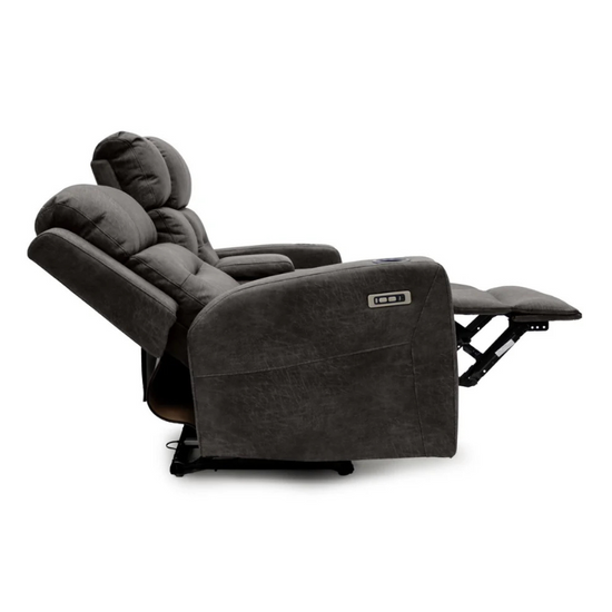 C-Love Tech Recliner Sofa 2 Seater Brown - Luxury Electric Recliner