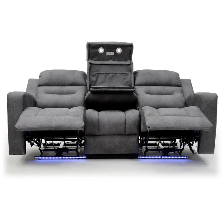 C-Love Tech Recliner Sofa – 3 Seater Grey | Luxury Electric Recliner