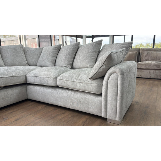 Chiswick Left Hand Sofa – Silver | Modern Corner Sofa