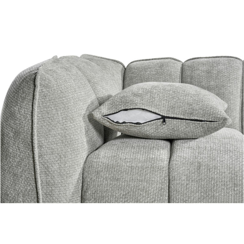 Venice 2 Seater Sofa – Grey | Compact Modern Grey Fabric Sofa for Living Rooms