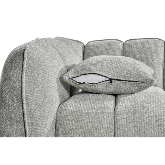 Venice 2 Seater Sofa – Grey | Compact Modern Grey Fabric Sofa for Living Rooms