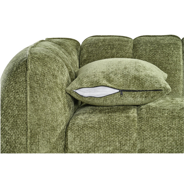 Venice 2 Seater Sofa – Olive | Compact Olive Fabric Sofa for Modern Living