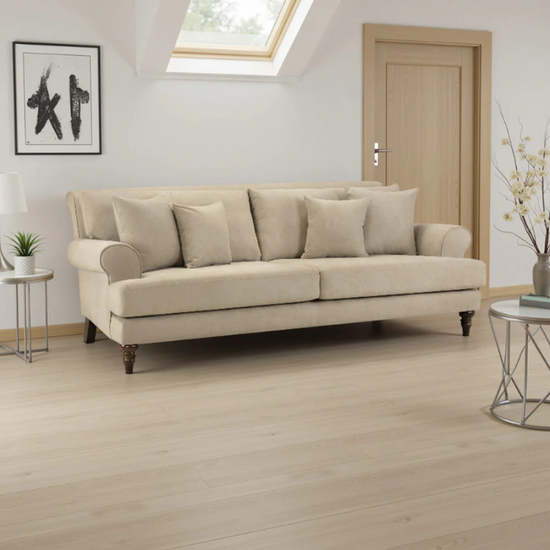 Summer Sofa Beige 4 Seater – Spacious Comfort with Modern Elegance