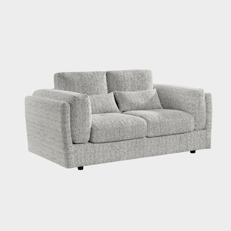 Bari Beige 2 Seater Sofa | Modern Compact Upholstered Seating