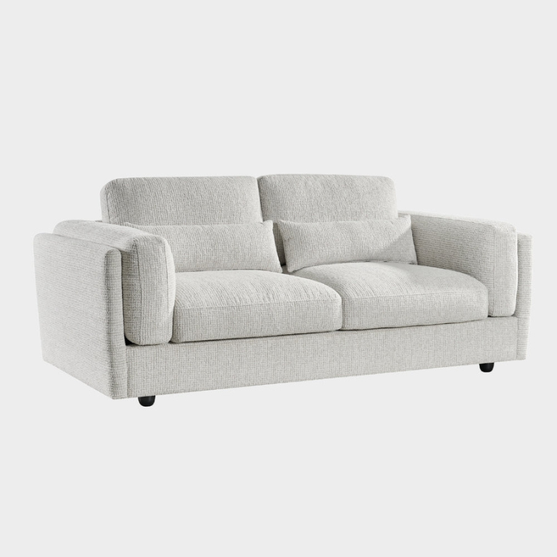 Bari Beige 3 Seater Sofa | Modern Upholstered Family Sofa