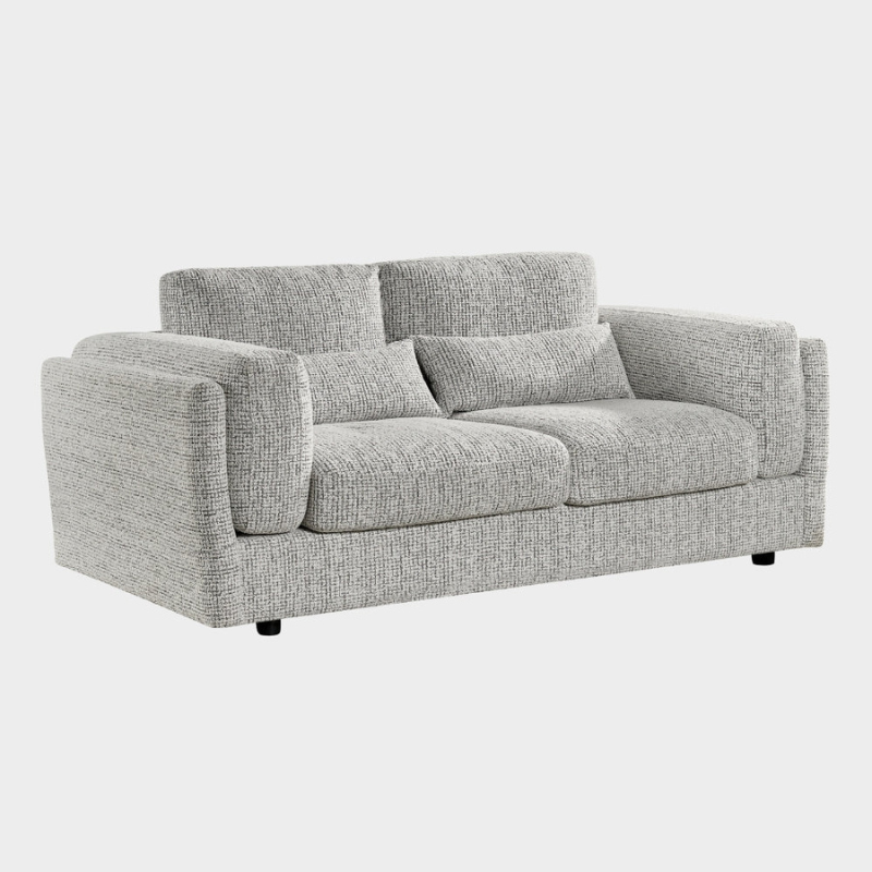 Bari Grey 3 Seater Sofa | Modern Upholstered Family Seating