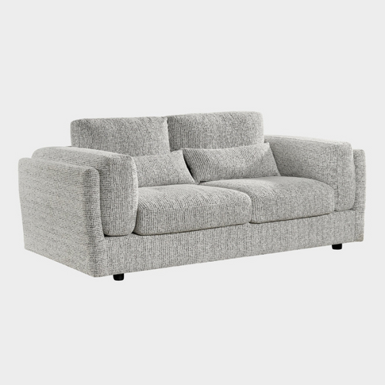 Bari Grey 3 Seater Sofa | Modern Upholstered Family Seating