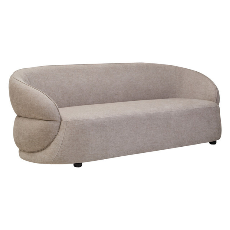 Daphne Taupe Chenille 3 Seater Sofa | Soft Upholstered Modern Lounge Sofa