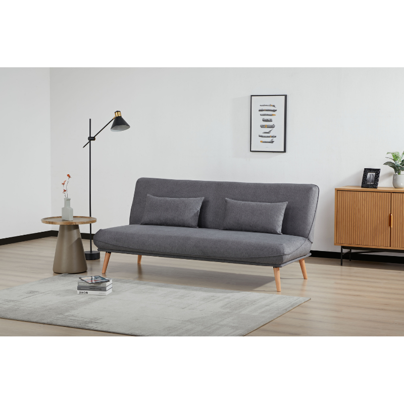 Arga Dark Grey Sofa Bed | Modern Space-Saving Fabric Sofa Bed