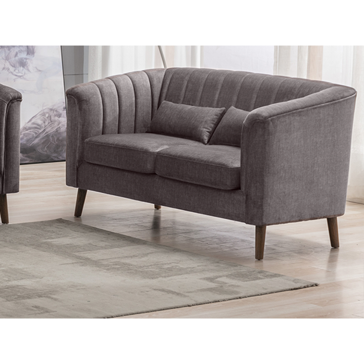 Charlotte Graphite 2 Seater Sofa | Modern Fabric Sofa