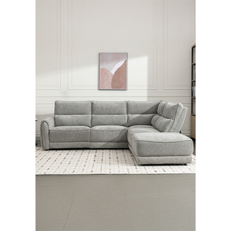 Nora Grey Sectional Sofa | Modern Modular Fabric Sofa