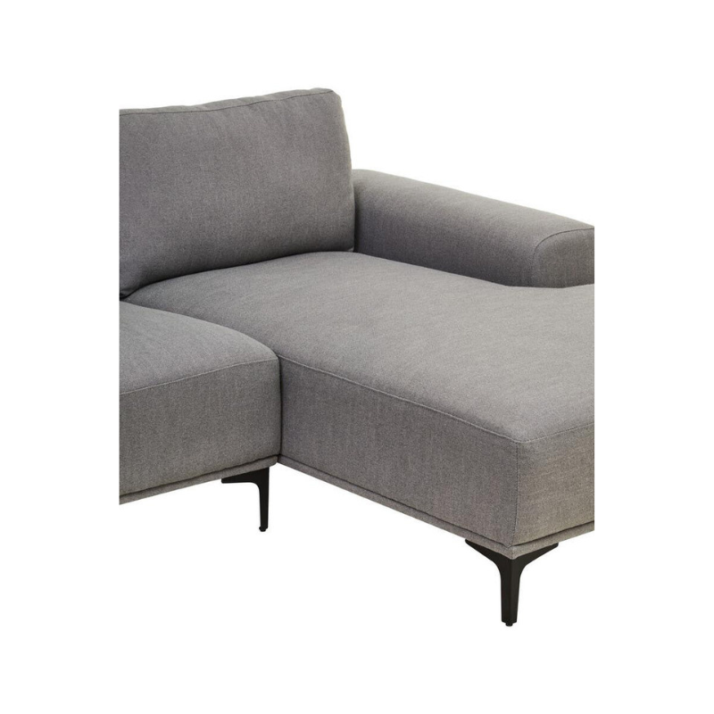 Toulon 3 Seat Grey Fabric Right Chaise Sofa – Modern Comfort & Sophisticated Style | Luxe Living Furniture