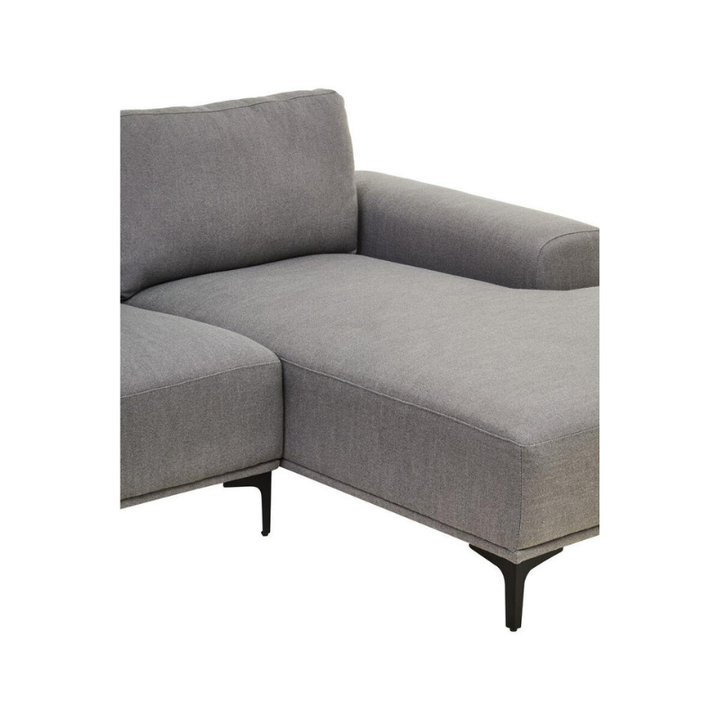 Toulon 3 Seat Grey Fabric Right Chaise Sofa – Modern Comfort & Sophisticated Style | Luxe Living Furniture