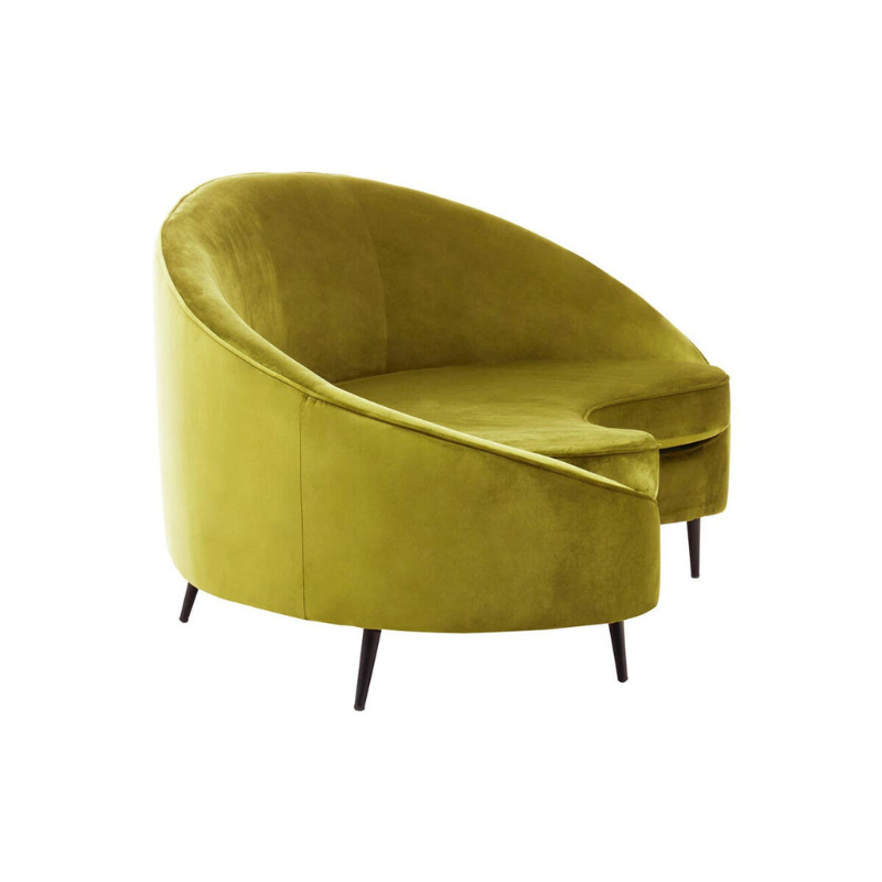 Hasina Three Seat Olive Velvet Sofa – Luxurious Comfort & Modern Elegance | Luxe Living Furniture