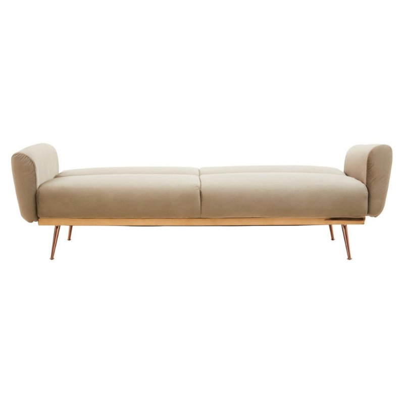 Hatton Mink Velvet Sofa Bed – Modern Luxury & Versatile Comfort | Luxe Living Furniture