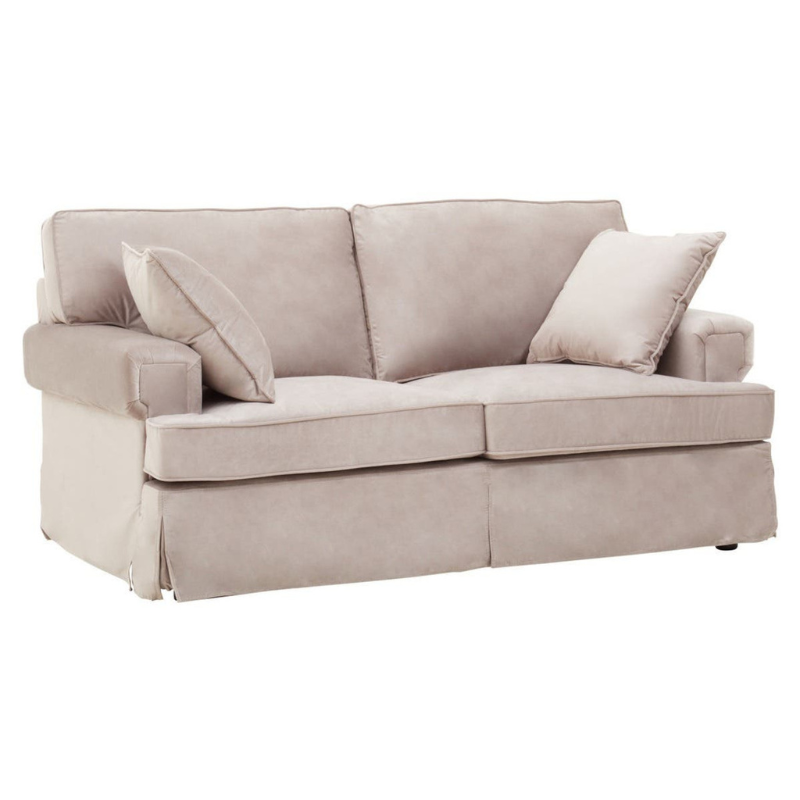 Ralph Two Seat Mink Velvet Sofa – Modern Elegance & Plush Comfort | Luxe Living Furniture