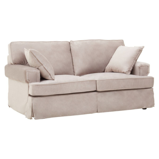 Ralph Two Seat Mink Velvet Sofa – Modern Elegance & Plush Comfort | Luxe Living Furniture