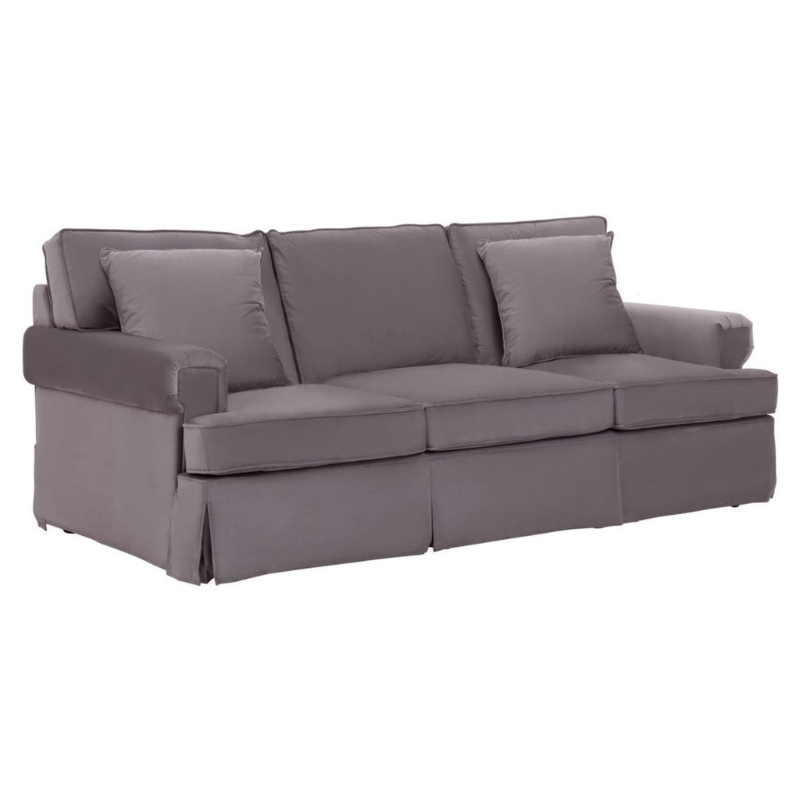 Ralph Three Seat Grey Velvet Sofa – Modern Luxury & Elegant Comfort | Luxe Living Furniture