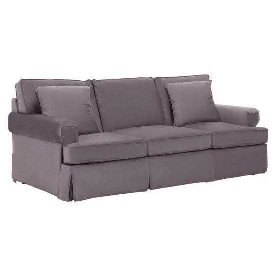 Ralph Three Seat Grey Velvet Sofa – Modern Luxury & Elegant Comfort | Luxe Living Furniture