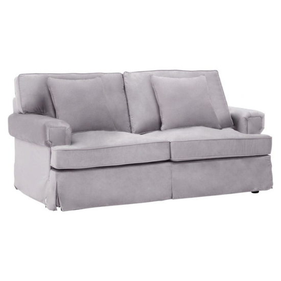 Ralph Two Seat Grey Velvet Sofa – Modern Elegance & Luxurious Comfort | Luxe Living Furniture