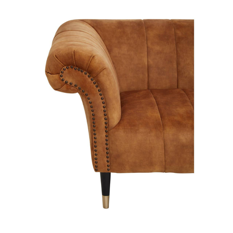 Siena Two Seat Gold Velvet Sofa – Modern Glamour & Luxurious Comfort | Luxe Living Furniture