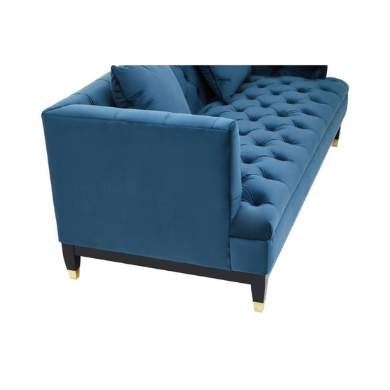 Sefira 2 Seat Navy Fabric Sofa – Contemporary Elegance & Everyday Comfort | Luxe Living Furniture