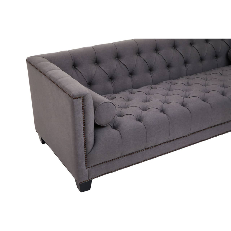 Surina 3 Seat Grey Fabric Sofa – Modern Elegance & Luxurious Comfort | Luxe Living Furniture