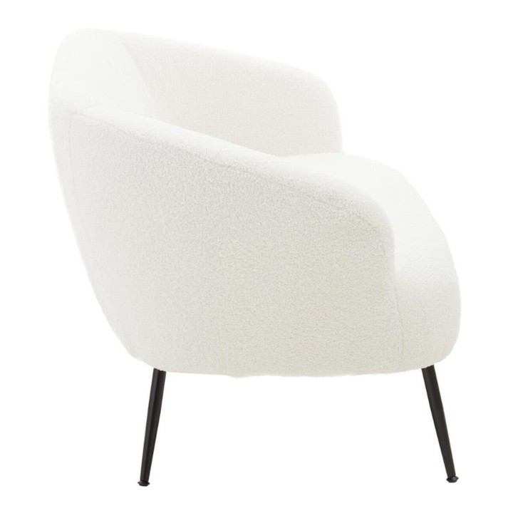 Yazmin Two Seat Sofa with Black Finish Legs – Contemporary Elegance & Everyday Comfort | Luxe Living Furniture