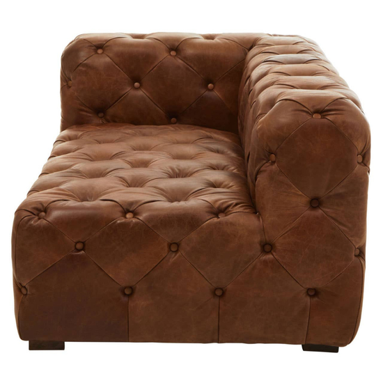 Hoxton Tufted Leather Right Arm Sofa – Classic Elegance & Modern Comfort | Luxe Living Furniture