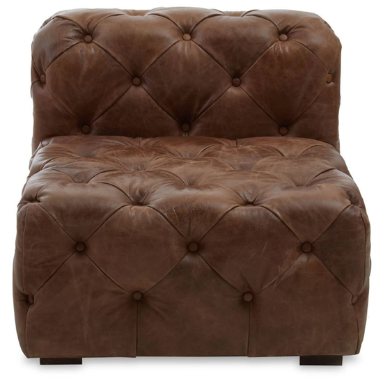 Hoxton Tufted Leather Chair – Luxury Tufted Accent Chair in Premium Leather