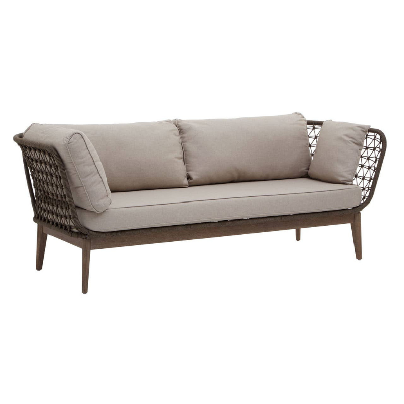 Opus Three Seat Bronze and Charcoal Sofa – Modern Luxury & Stylish Design